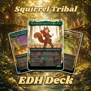 The Unbeatable Squirrel Girl Commander Deck | 100-Card Fan-Made MTG Proxy EDH Set | Squirrel Tribal Token Deck