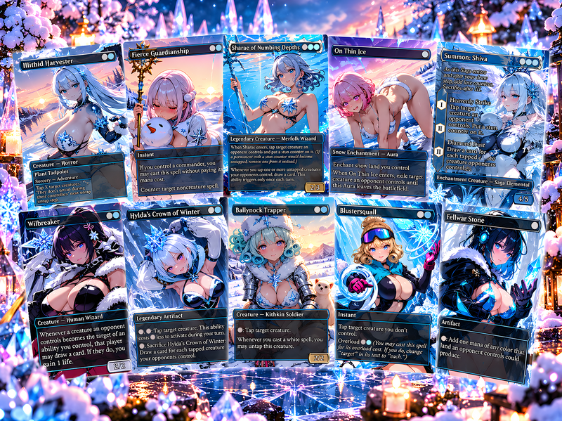 Hylda Ice Queen Commander Deck – 100+ Cards Custom Art EDH Set