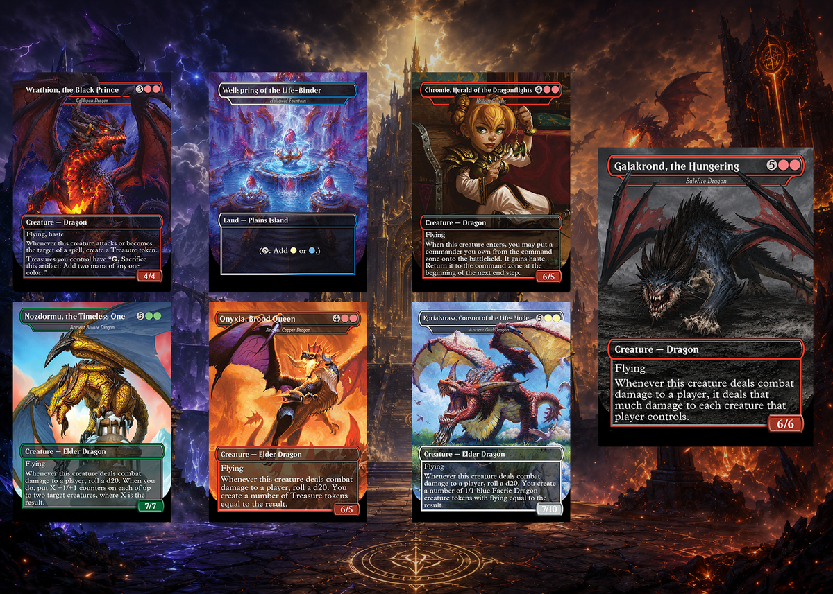 WORLD OF WARCRAFT DRAGONS – 100-CARD FAN-MADE PROXY COMMANDER DECK | ProxyTCG