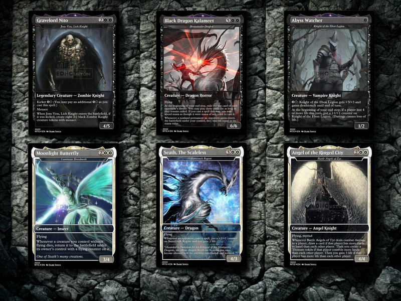 | New | Dark Souls Inspired Knight Commander Deck | 126-Card MTG Proxy EDH Set | ProxyTCG