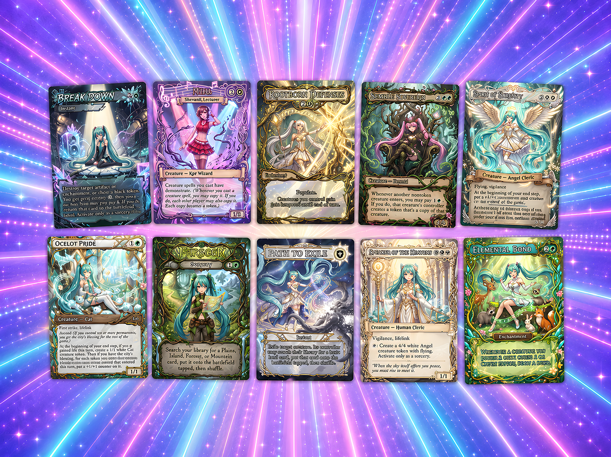 Hatsune Miku Inspired Proxy Commander Deck – 100 Cards | ProxyTCG
