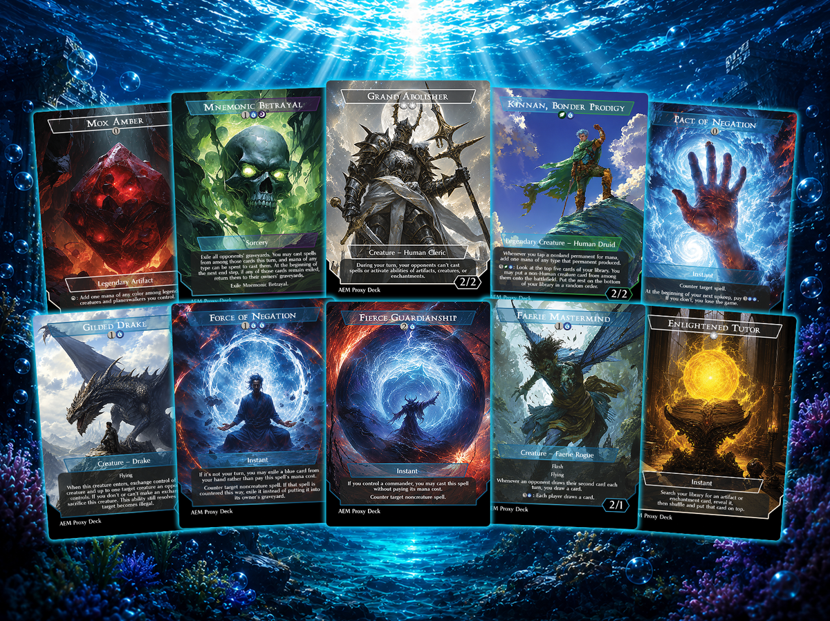 Tymna & Thrasios Partner Commander Deck | 100+ Card Fan-Made MTG Proxy EDH Set | 4-Color Value Combo Deck