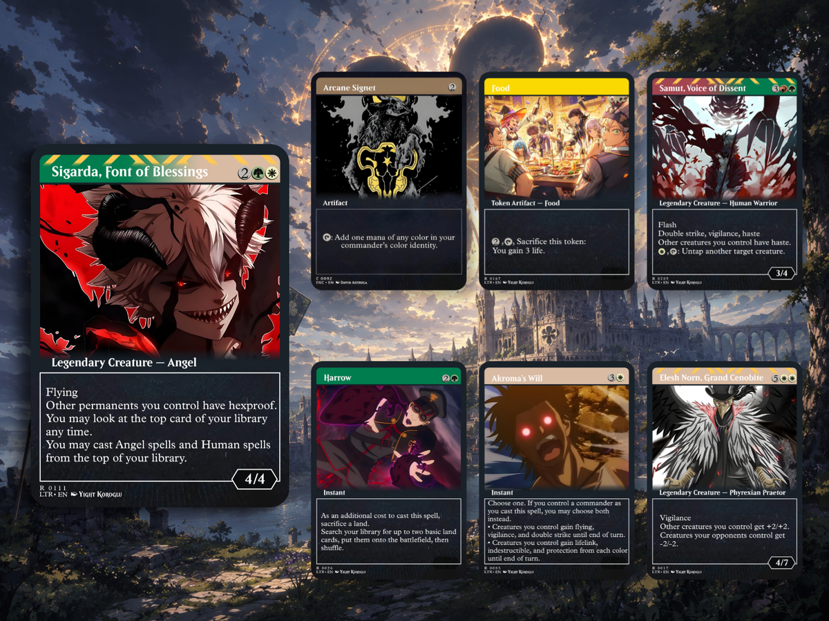 Black Clover Anime Commander Deck | 109+ Cards | ProxyTCG
