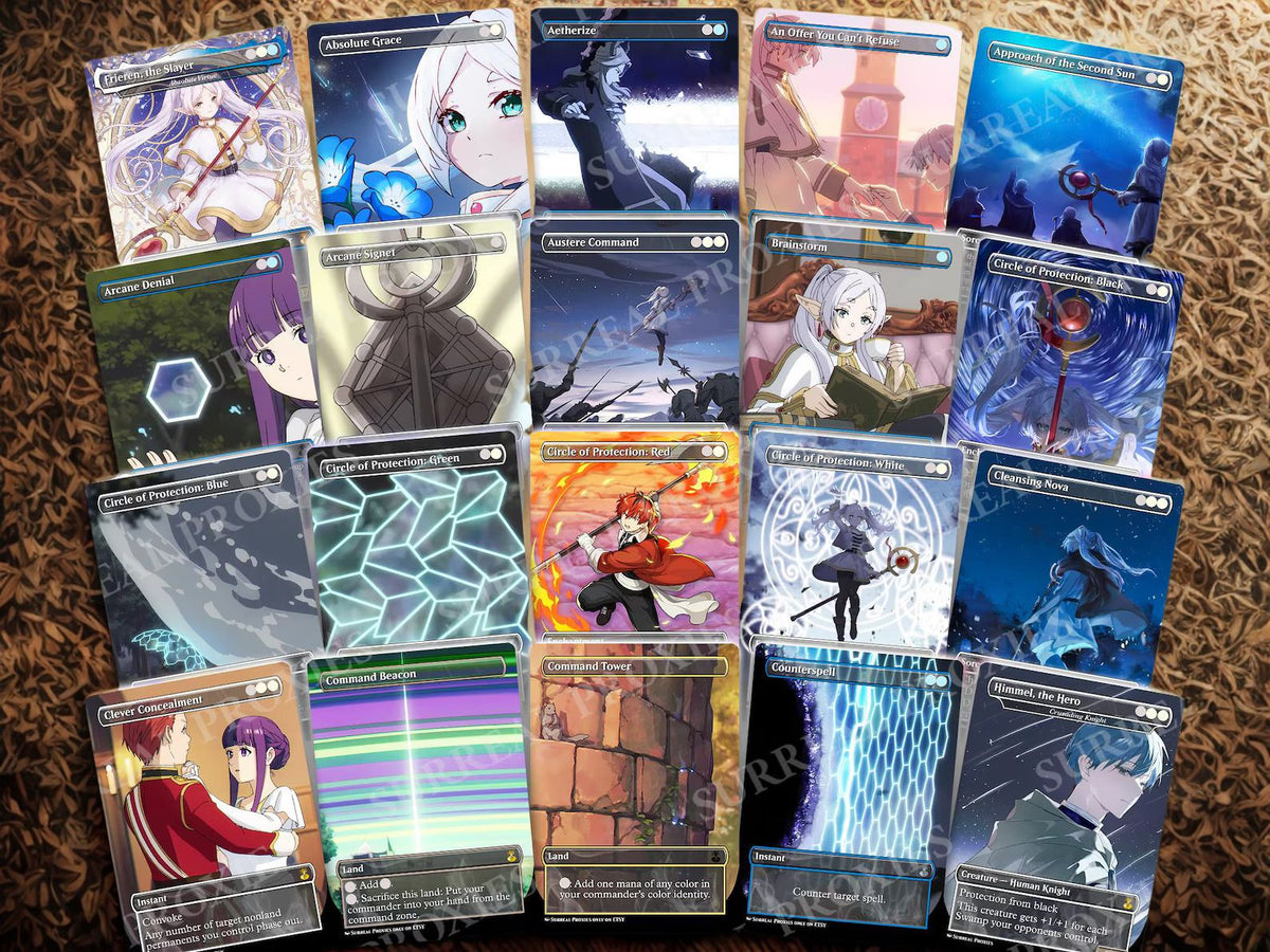| New | Frieren the Slayer Anime Commander Deck | 100-Card MTG Proxy EDH Set | ProxyTCG