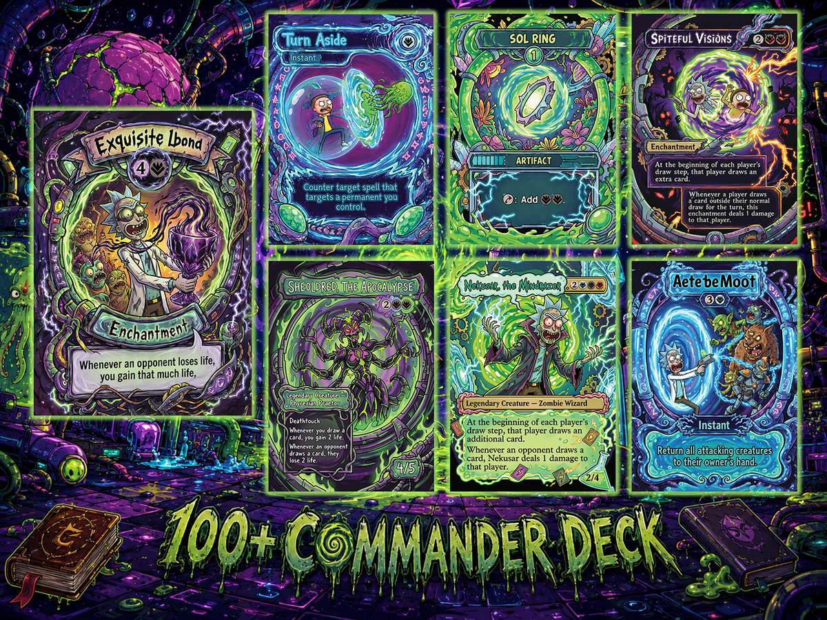 Nekusar, the Mindrazer – Ric.k & Mor.ty Commander Proxy Deck | 100 Cards