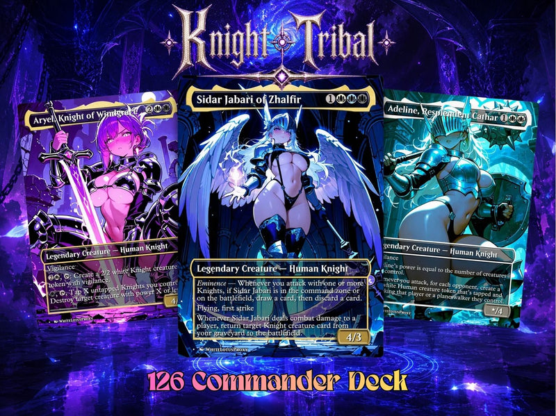 Sidar Knight Tribal Anime Commander Deck | 126-Card | ProxyTCG