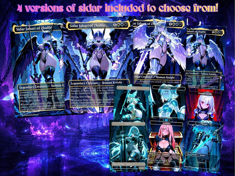 Sidar Knight Tribal Anime Commander Deck | 126-Card | ProxyTCG