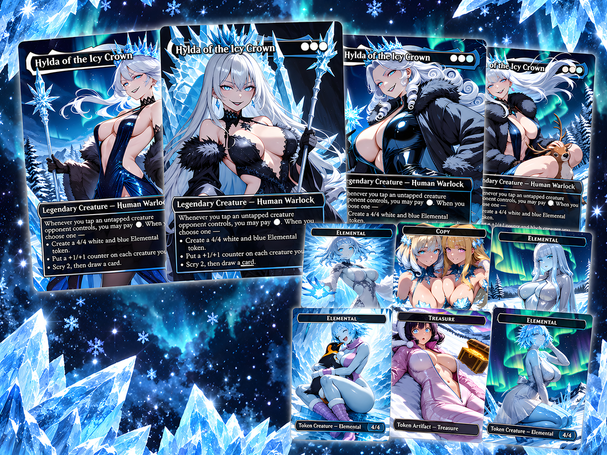 Hylda Ice Queen Commander Deck – 100+ Cards Custom Art EDH Set