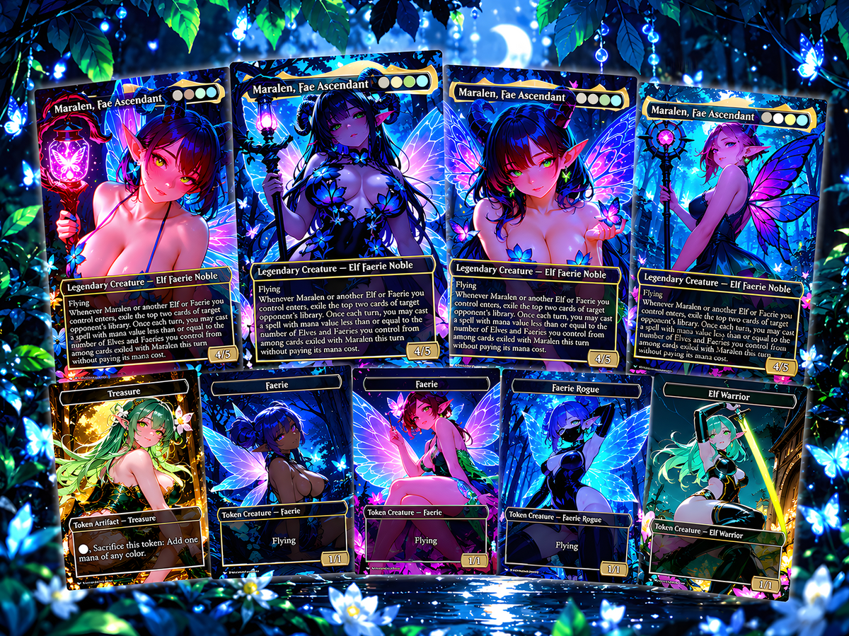 Maralen Fae Commander Deck – 100+ Cards Custom Art EDH Set