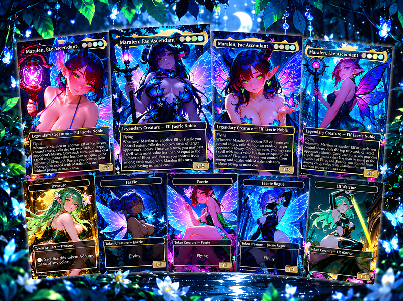 Maralen Fae Commander Deck – 100+ Cards Custom Art EDH Set