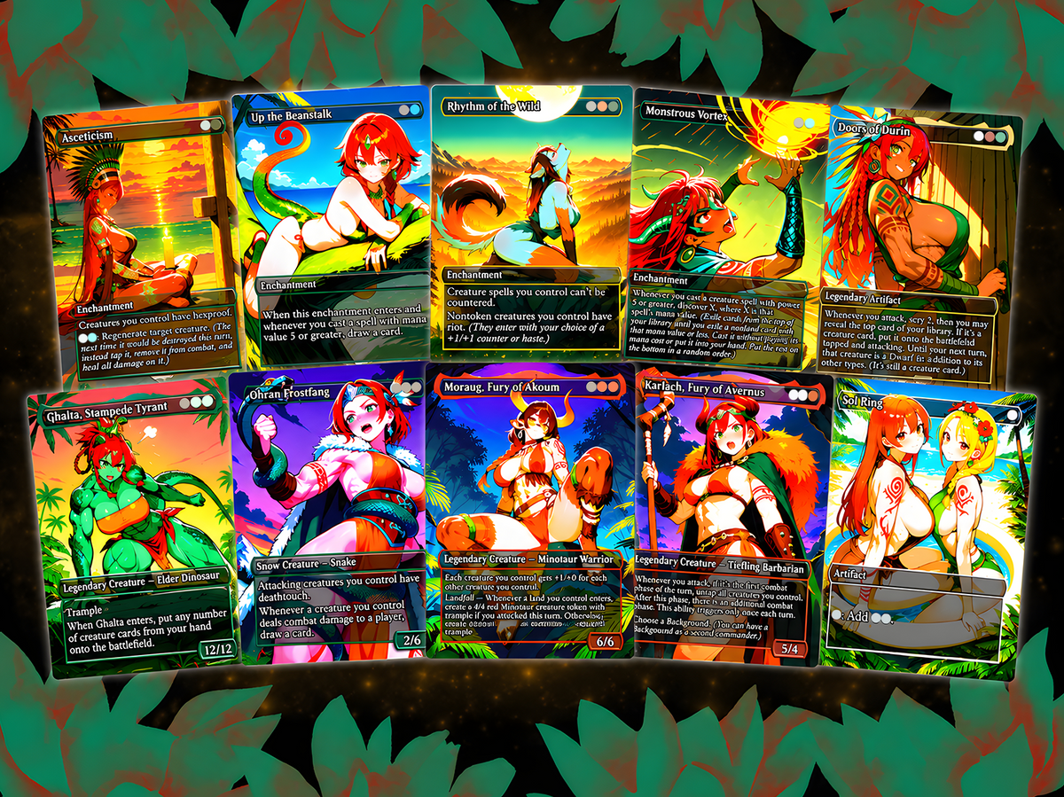 Muscle Mommies Commander Deck – 100+ Cards Custom Art EDH Set