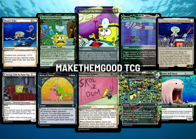 SpongeBob SquarePants Commander Deck – 113+ Cards | ProxyTCG