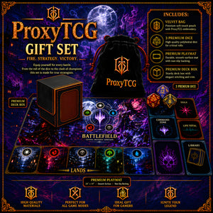 Box + playmat + dice + velvet bag | ProxyTCG