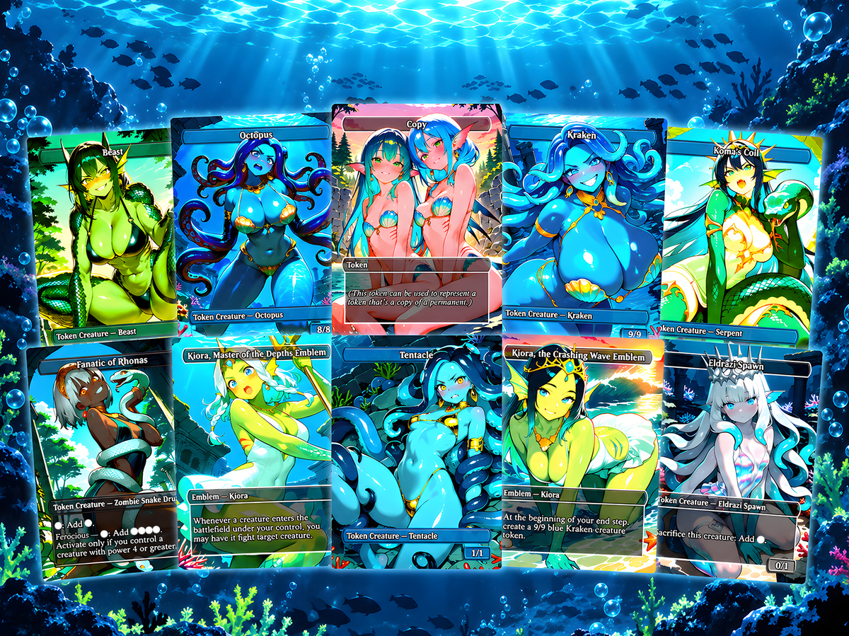 Kiora Sea Creatures Commander Deck – 100+ Cards Custom Art EDH Set