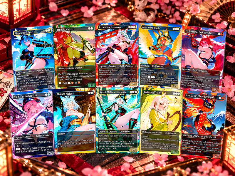 Kitsune Warriors Commander Deck – 100+ Cards Custom Art EDH Set
