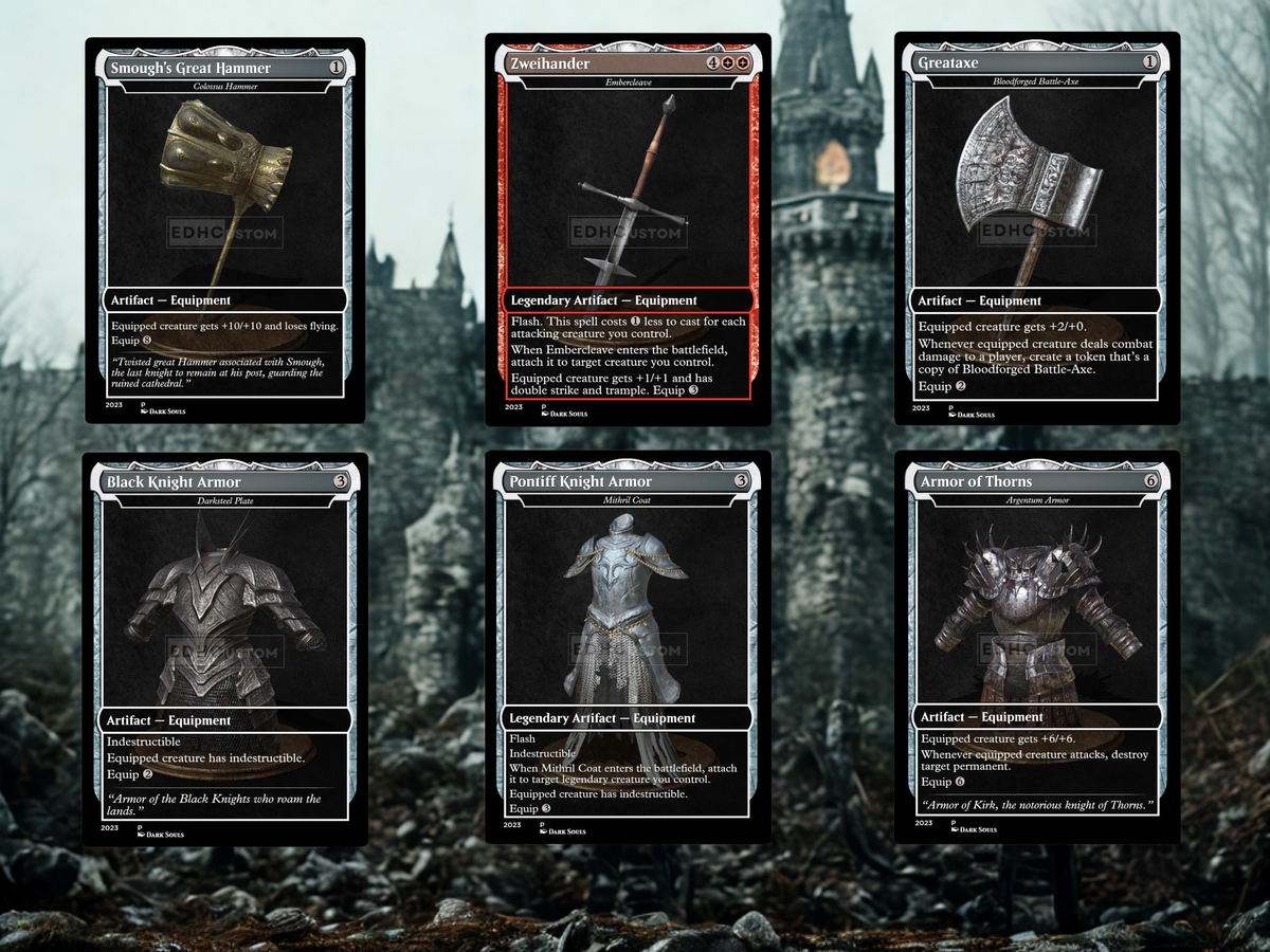| New | Dark Souls Inspired Knight Commander Deck | 126-Card MTG Proxy EDH Set | ProxyTCG
