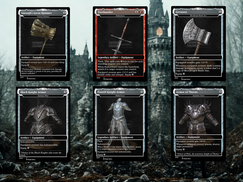 | New | Dark Souls Inspired Knight Commander Deck | 126-Card MTG Proxy EDH Set | ProxyTCG