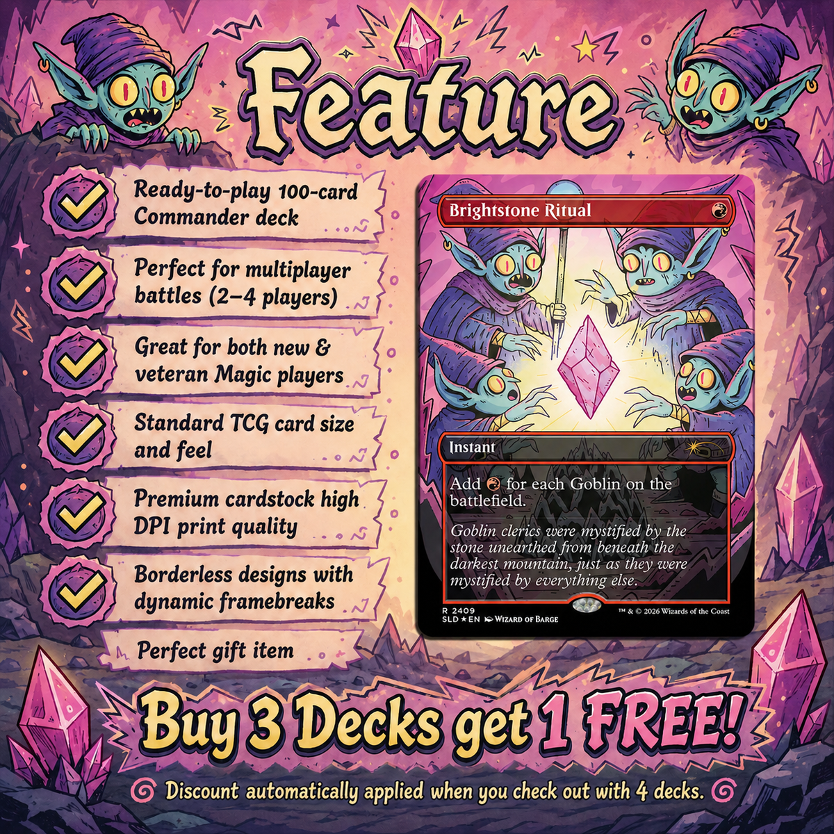 Goblin Storm Commander Deck | 100+ Cards | ProxyTCG
