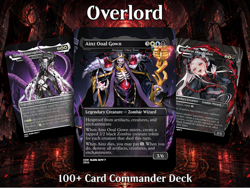 | New | Overlord Zombie Tribal Commander Deck - 100+ Cards | ProxyTCG