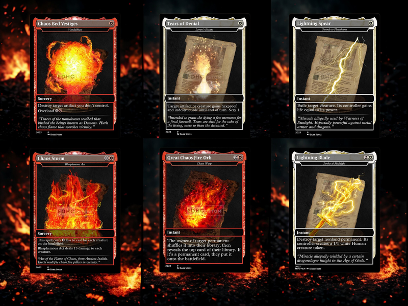 | New | Dark Souls Inspired Knight Commander Deck | 126-Card MTG Proxy EDH Set | ProxyTCG