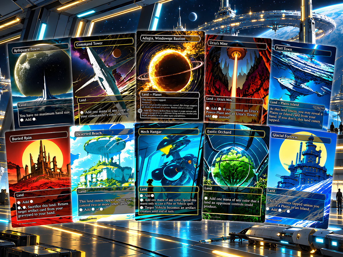 Shorikai Vehicles Commander Deck – 100+ Cards Custom Art EDH Set