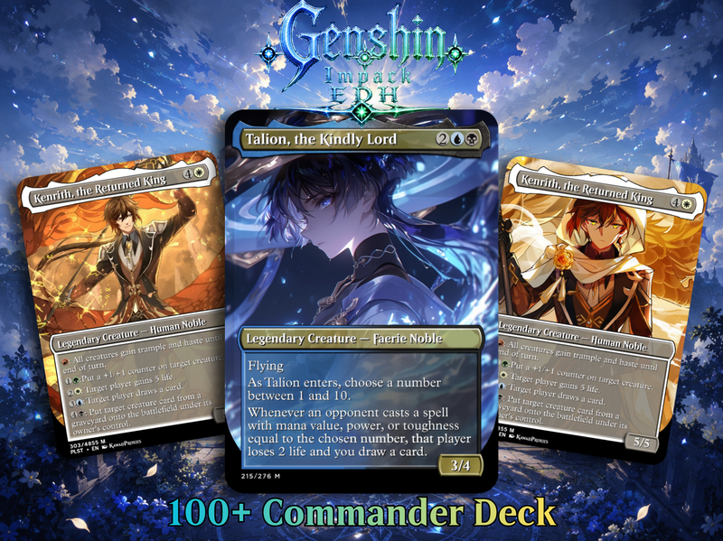 Genshin Impact Anime Commander Deck | 114+ Cards | ProxyTCG
