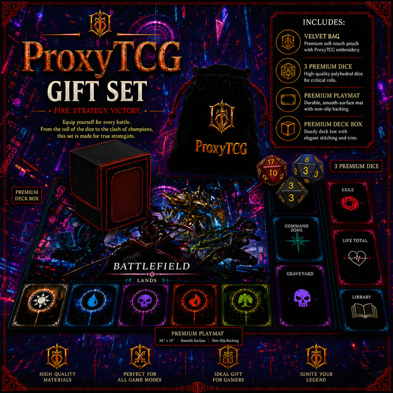 Box + playmat + dice + velvet bag | ProxyTCG