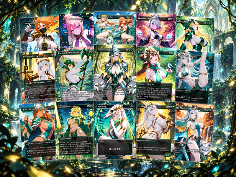 Lathril V2 Elf Tribal Commander Deck – 100+ Cards Custom Art EDH Set