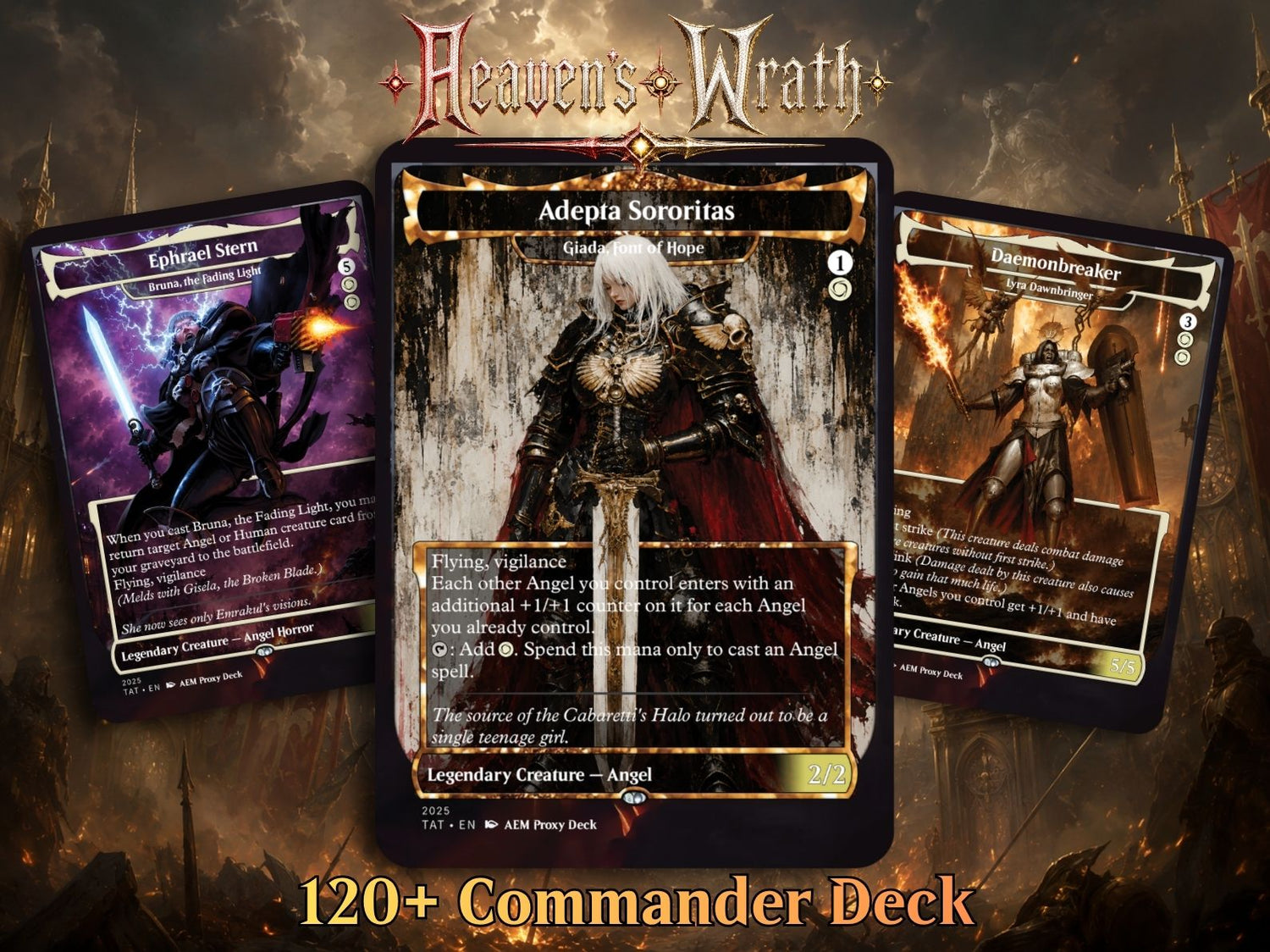 Heaven's Wrath Giada Space Nun Commander Deck | 100-Card MTG Proxy EDH Set | ProxyTCG