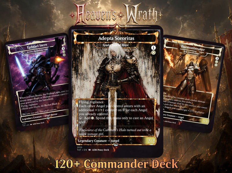 Heaven's Wrath Giada Space Nun Commander Deck | 100-Card MTG Proxy EDH Set | ProxyTCG