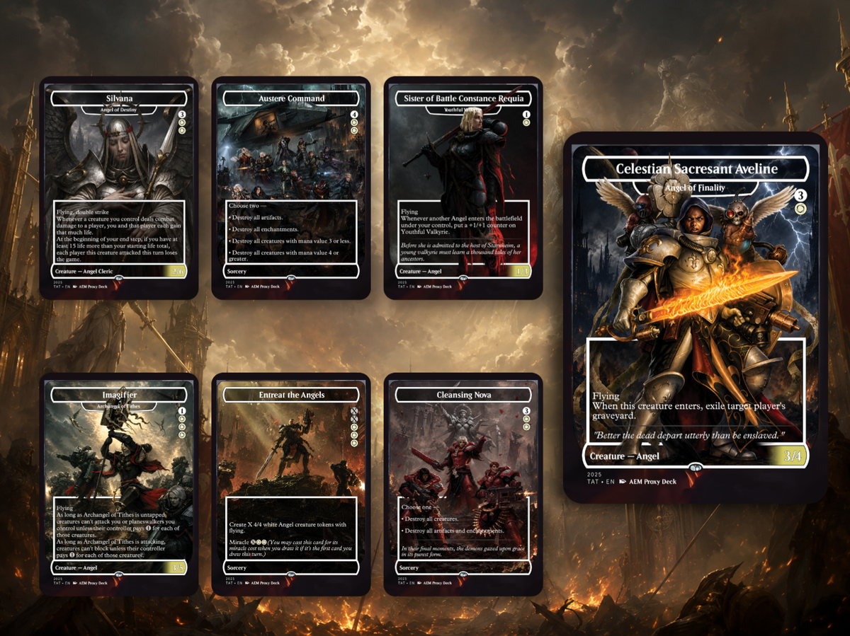 | New | Heaven's Wrath Giada Space Nun Commander Deck | 100-Card MTG Proxy EDH Set | ProxyTCG