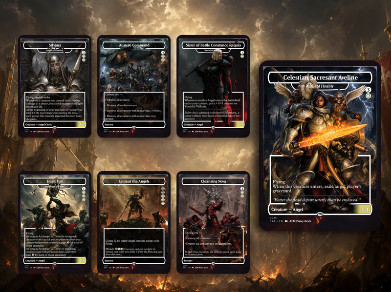 | New | Heaven's Wrath Giada Space Nun Commander Deck | 100-Card MTG Proxy EDH Set | ProxyTCG