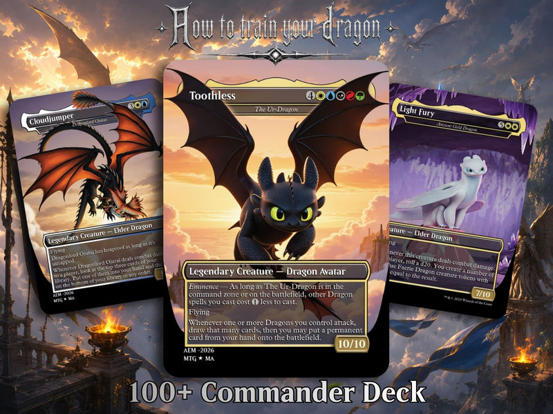 How To Train Your Dragon Commander Deck – 116+ Cards | ProxyTCG
