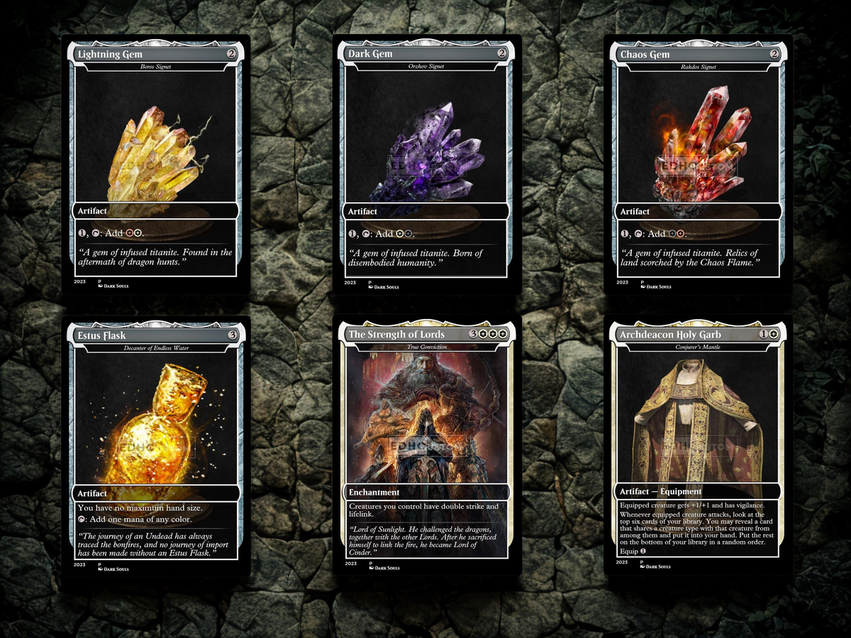 | New | Dark Souls Inspired Knight Commander Deck | 126-Card MTG Proxy EDH Set | ProxyTCG