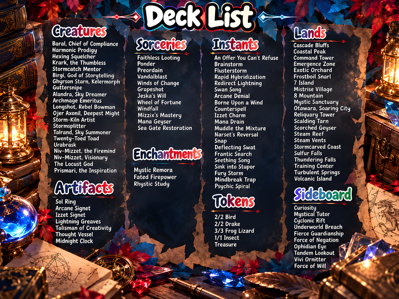 Niv Spellslinger Commander Deck – 100+ Cards Custom Art EDH Set