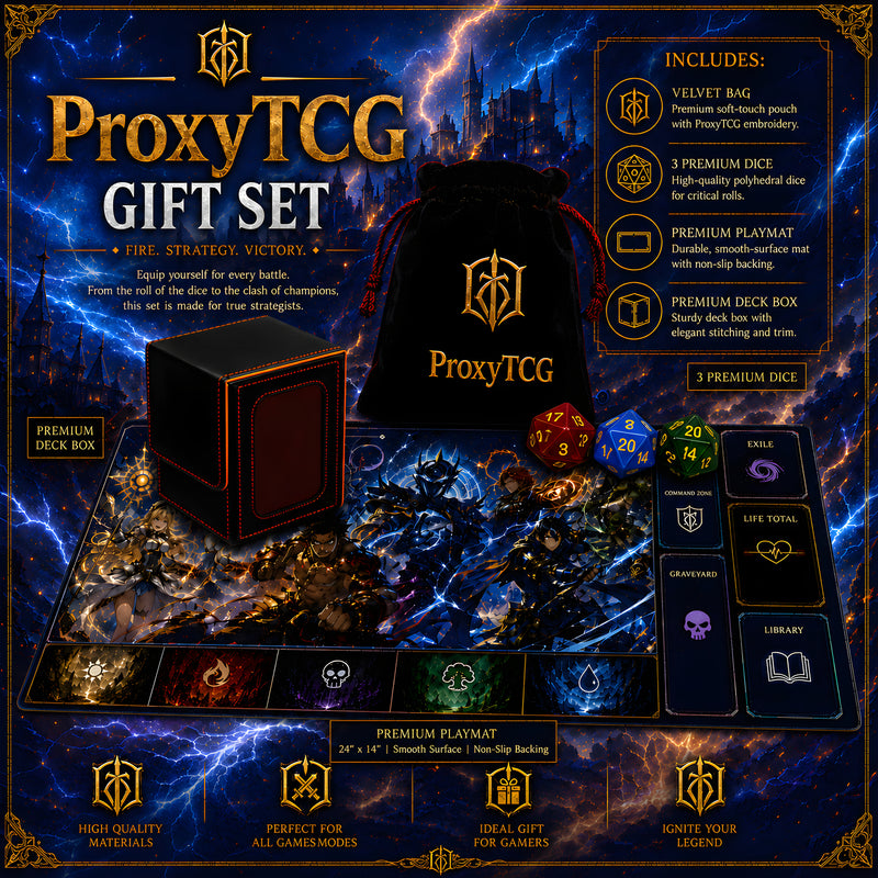 Box + playmat + dice + velvet bag | ProxyTCG