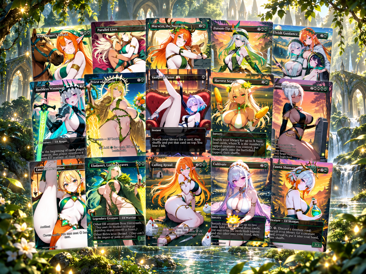 Lathril V2 Elf Tribal Commander Deck – 100+ Cards Custom Art EDH Set