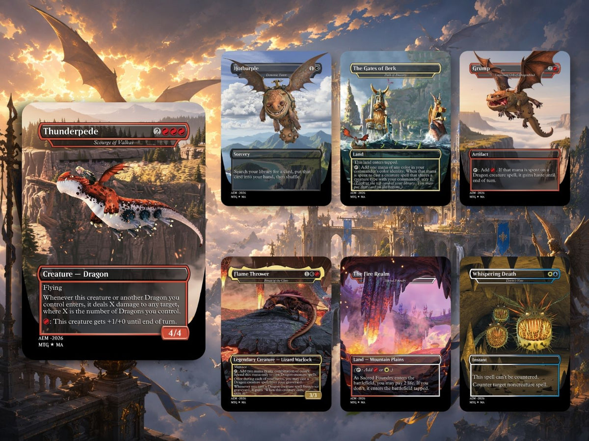 How To Train Your Dragon Commander Deck – 116+ Cards | ProxyTCG