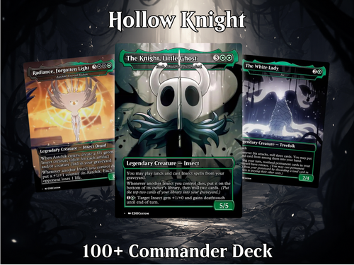 | New | Hollow Knight Inspired Commander Deck | 100-Card MTG Proxy EDH Set | ProxyTCG