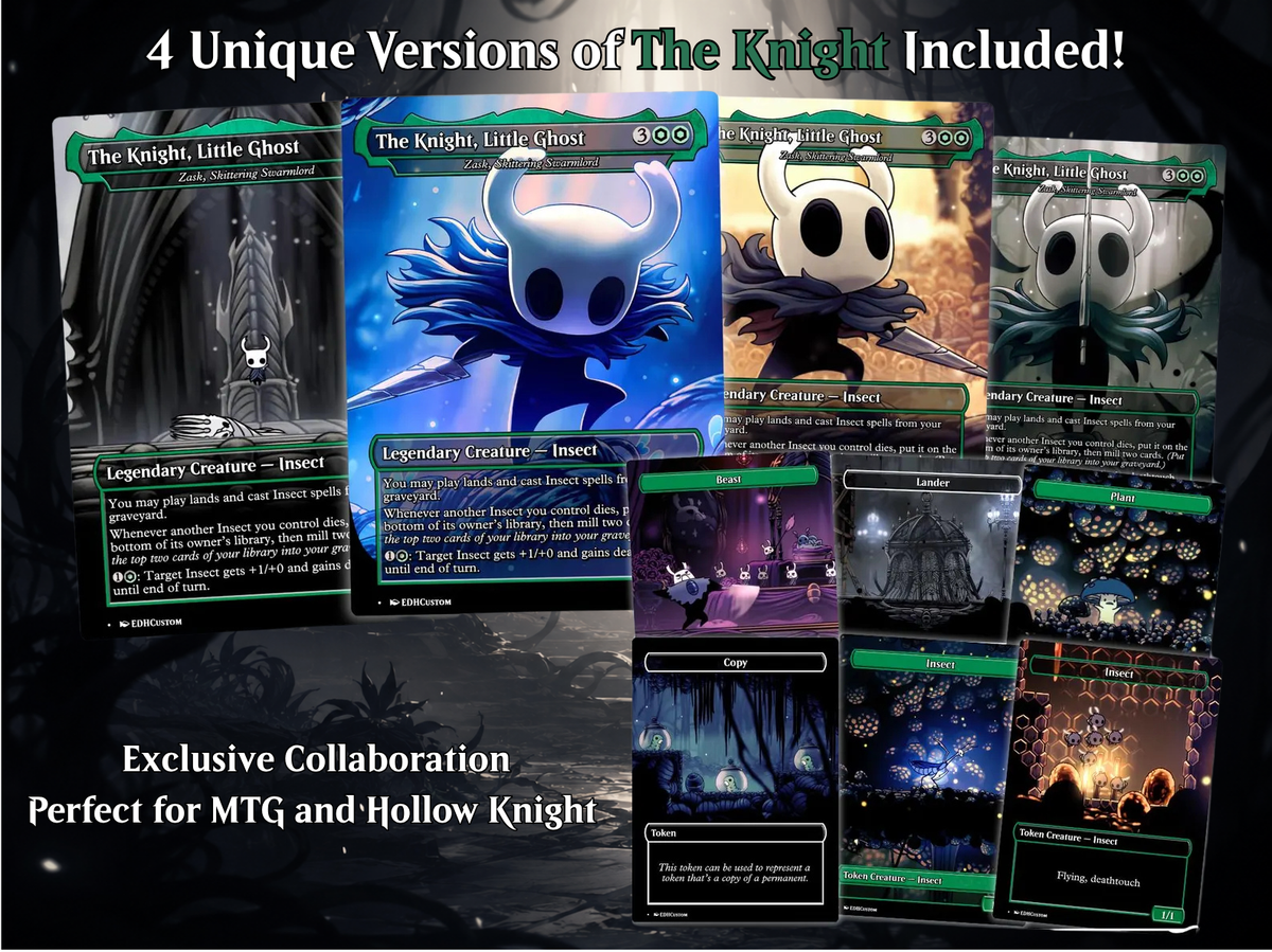 | New | Hollow Knight Inspired Commander Deck | 100-Card MTG Proxy EDH Set | ProxyTCG