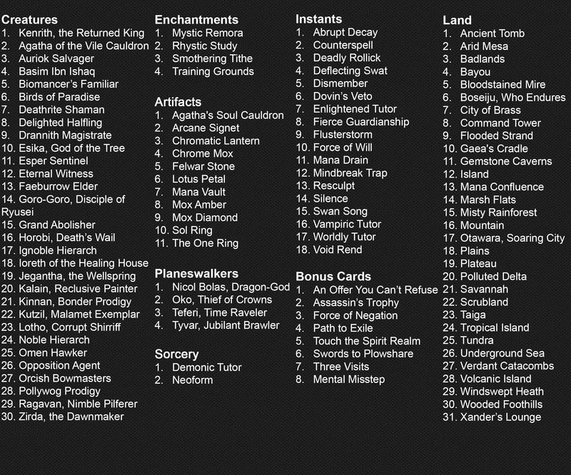 Mortal Themed Commander Deck | 121+ Cards  | ProxyTCG