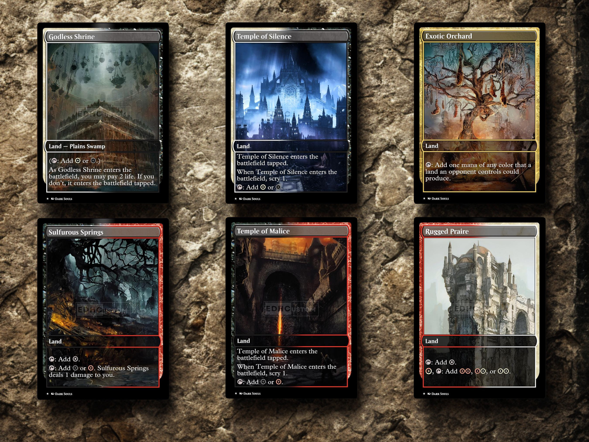 | New | Dark Souls Inspired Knight Commander Deck | 126-Card MTG Proxy EDH Set | ProxyTCG