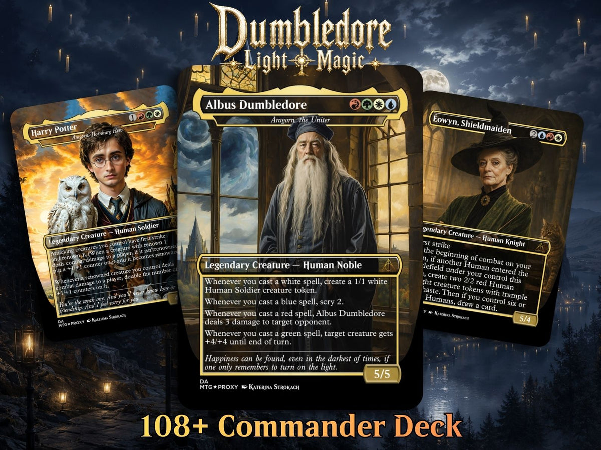 Dumbledore Light Magic Commander Deck | 108+ Cards | ProxyTCG