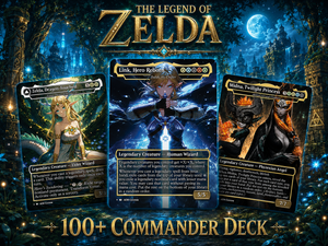 Legend of Zelda Inspired | 138-Card MTG Proxy EDH Set | Hyrule Legendary Heroes Deck | ProxyTCG