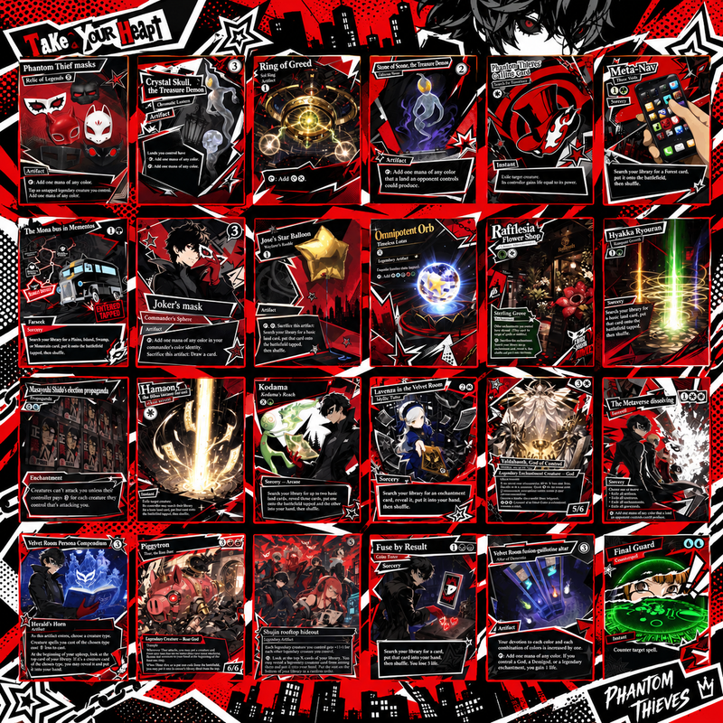 Joker Persona 5 Commander Proxy Deck – 100+ Custom Art Cards | ProxyTCG