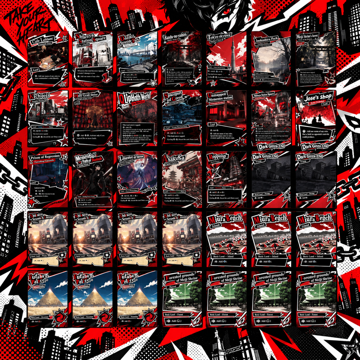 Joker Persona 5 Commander Proxy Deck – 100+ Custom Art Cards | ProxyTCG