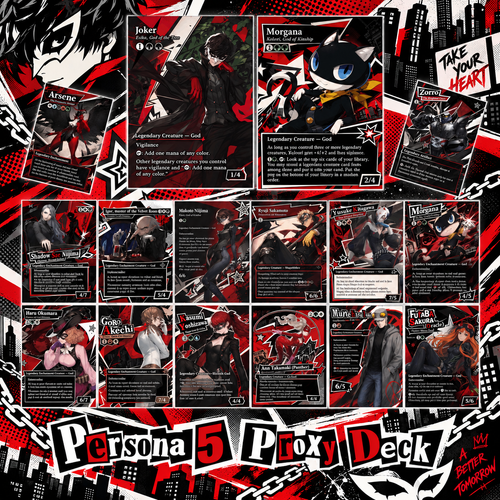 Joker Persona 5 Commander Proxy Deck – 100+ Custom Art Cards | ProxyTCG