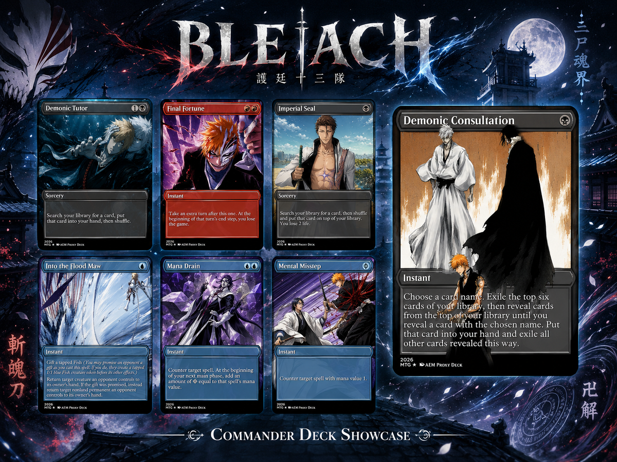 Bleach Anime Commander Deck | 107+ Cards | ProxyTCG