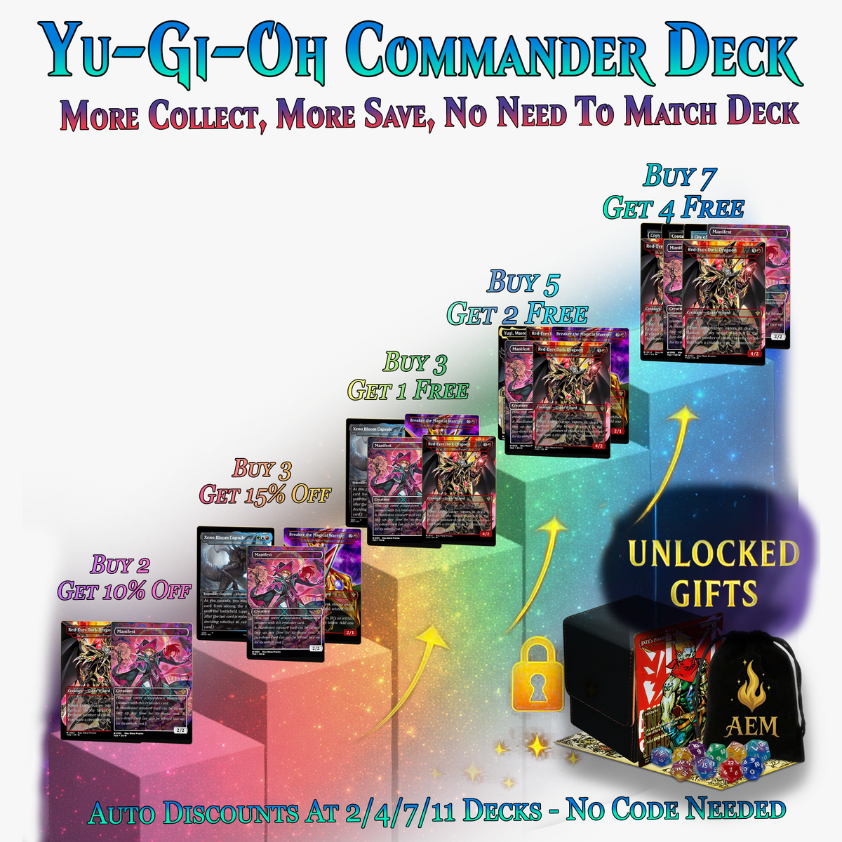 Yugioh Dark Magic Commander Deck | 111+ Cards | ProxyTCG