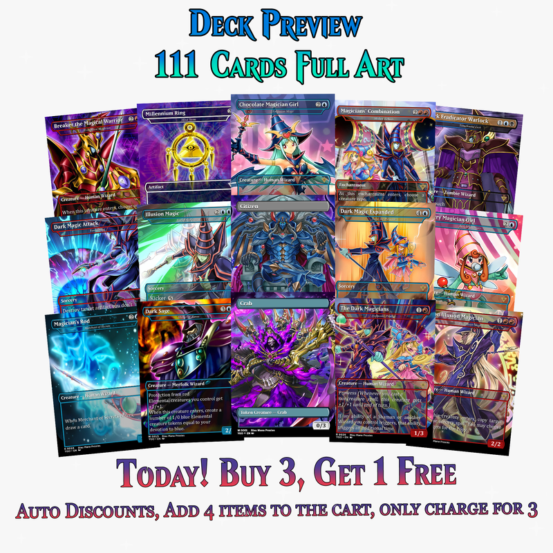 Yugioh Dark Magic Commander Deck | 111+ Cards | ProxyTCG